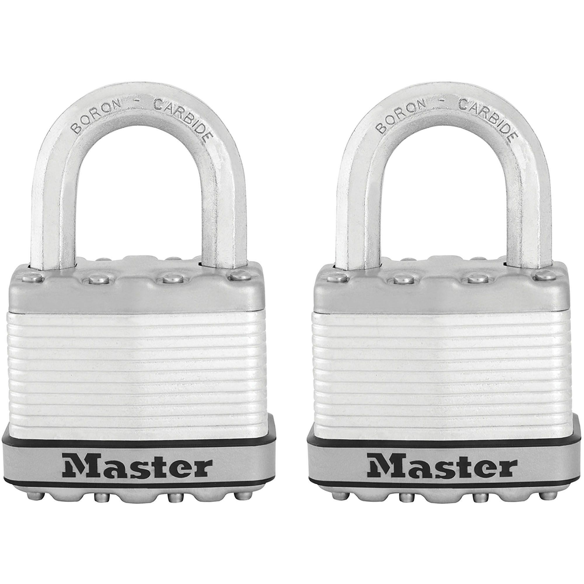 Master Lock Excell Heavy duty Laminated Steel Black Open shackle