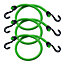 Master Lock Green Bungee cord with hooks (L)0.8m, Pack of 2