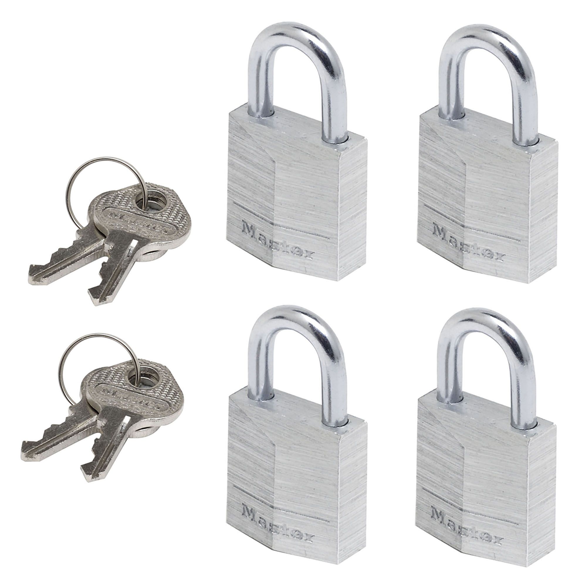 Small padlocks keyed clearance alike