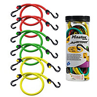 Master Lock Multicolour Bungee cord, Pack of 6