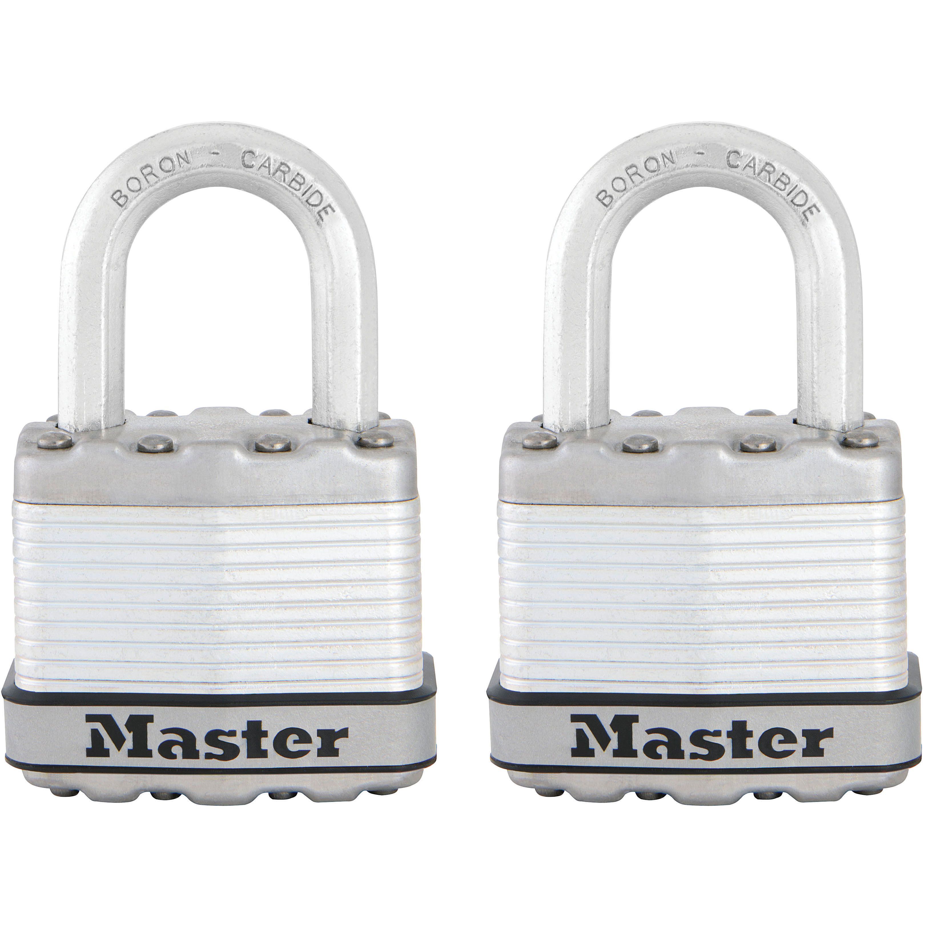 Master Lock Weather tough Laminated Steel Cylinder Padlock (W)45mm