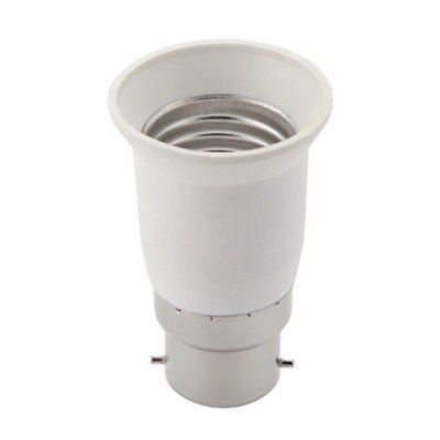 Masterlite B22 to E27 Light bulb cap converter, Pack of 2