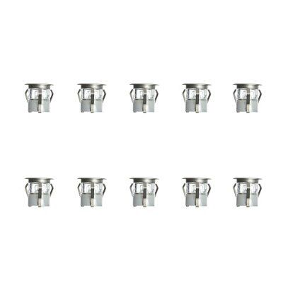 Masterlite Polished Silver effect Mains-powered LED Cabinet light IP20, Pack of 6