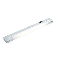 Masterlite Silver effect Mains-powered Fluorescent Cabinet light IP20 (L)355mm (W)23mm