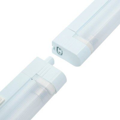 Masterlite White Mains-powered Fluorescent Cabinet light IP20 (L)355mm (W)23mm