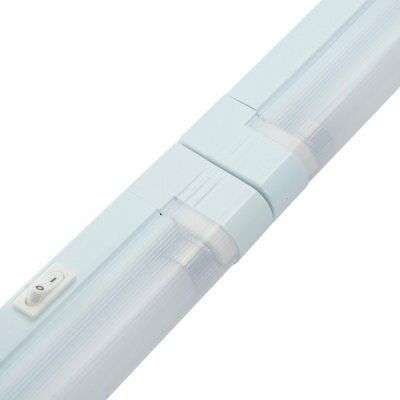 Masterlite White Mains-powered Fluorescent Cabinet light IP20 (L)355mm (W)23mm