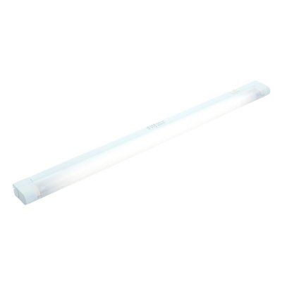 Masterlite White Mains-powered Fluorescent Cabinet light IP20 (L)585mm (W)23mm