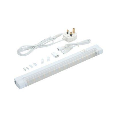 Masterlite White Mains-powered Fluorescent Under cabinet light IP20 (L)343mm
