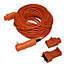 Masterplug 1 socket 10A Orange Extension lead, 20m