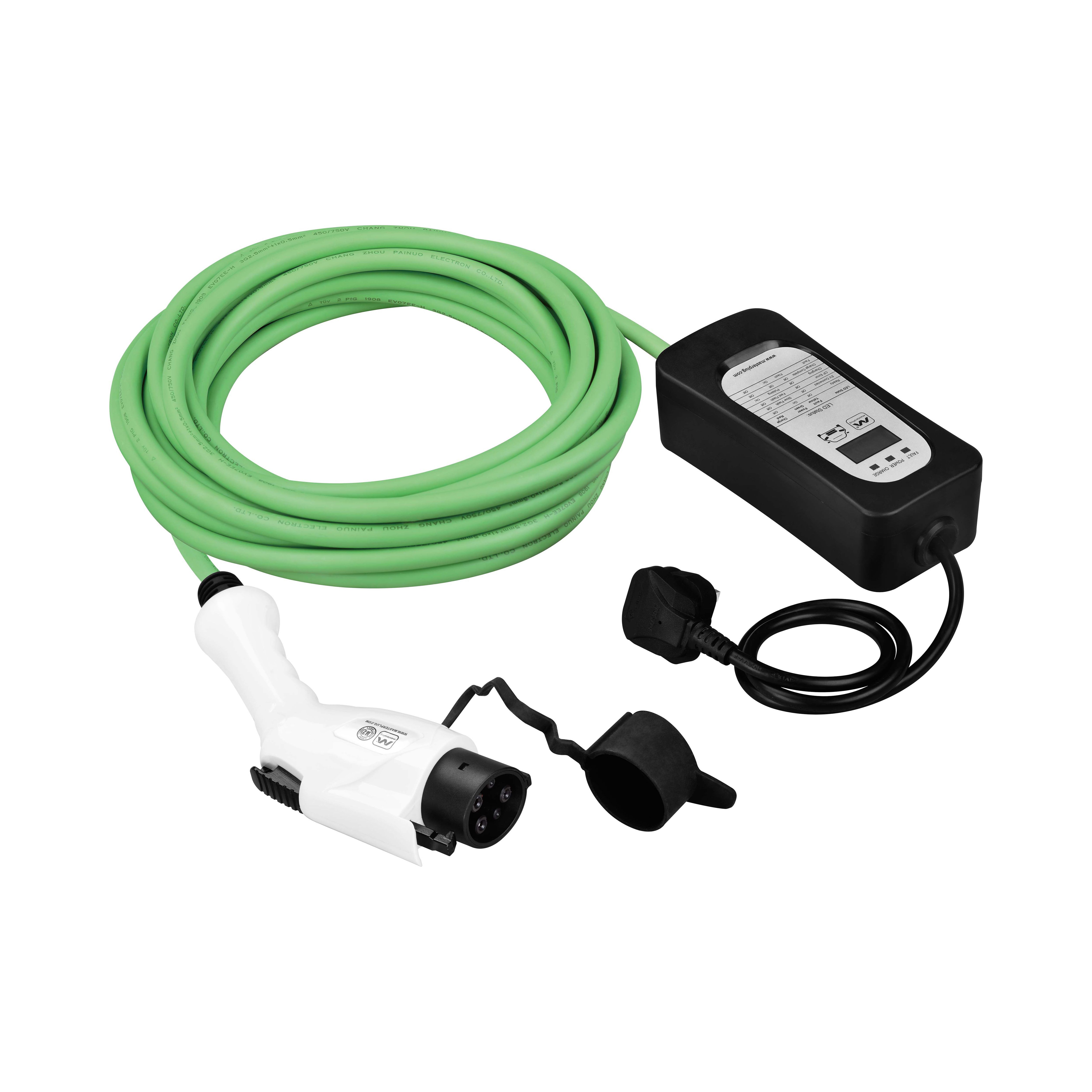 10A Type 2 Portable EV Mode 2 Charger for Electric Vehicle