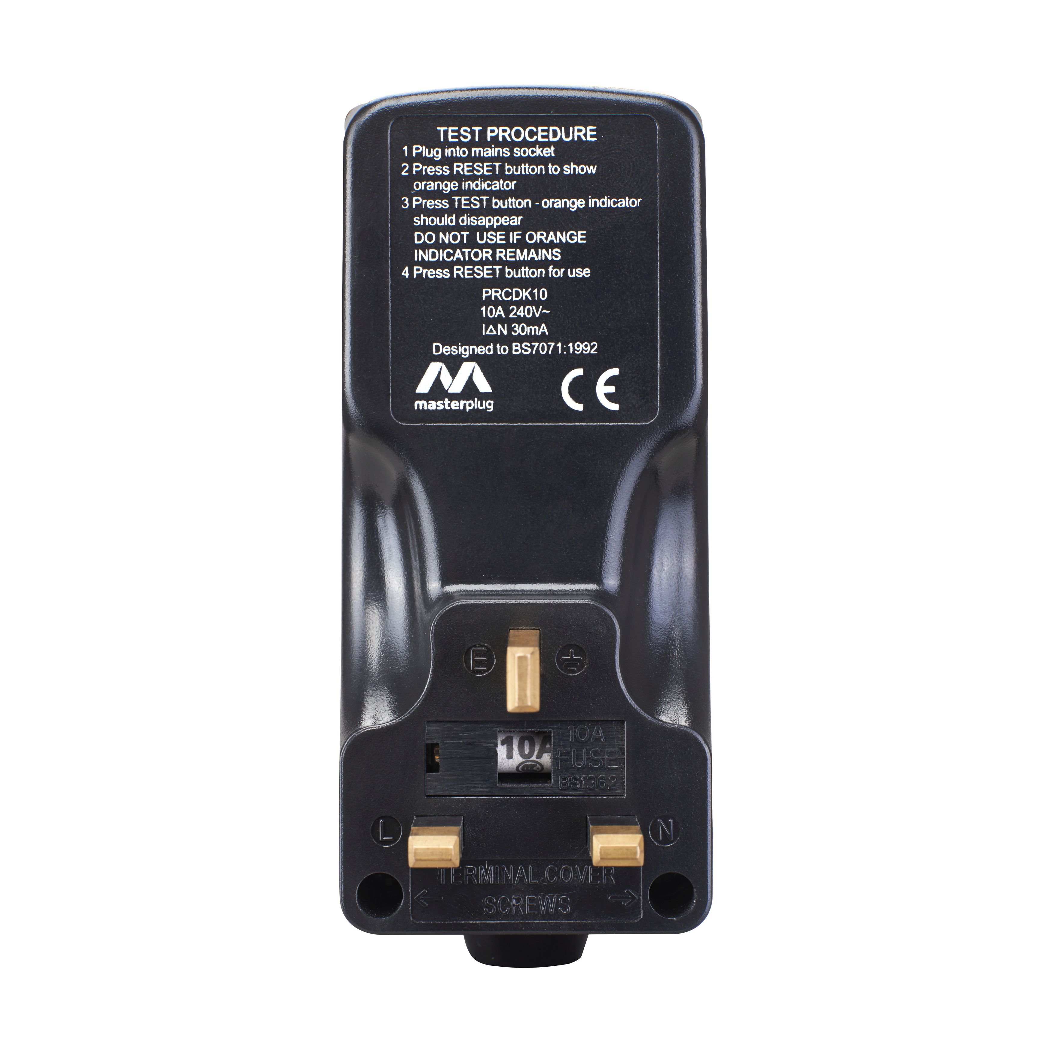 Masterplug 13A Fused Plug-Through Active RCD Adaptor - 9