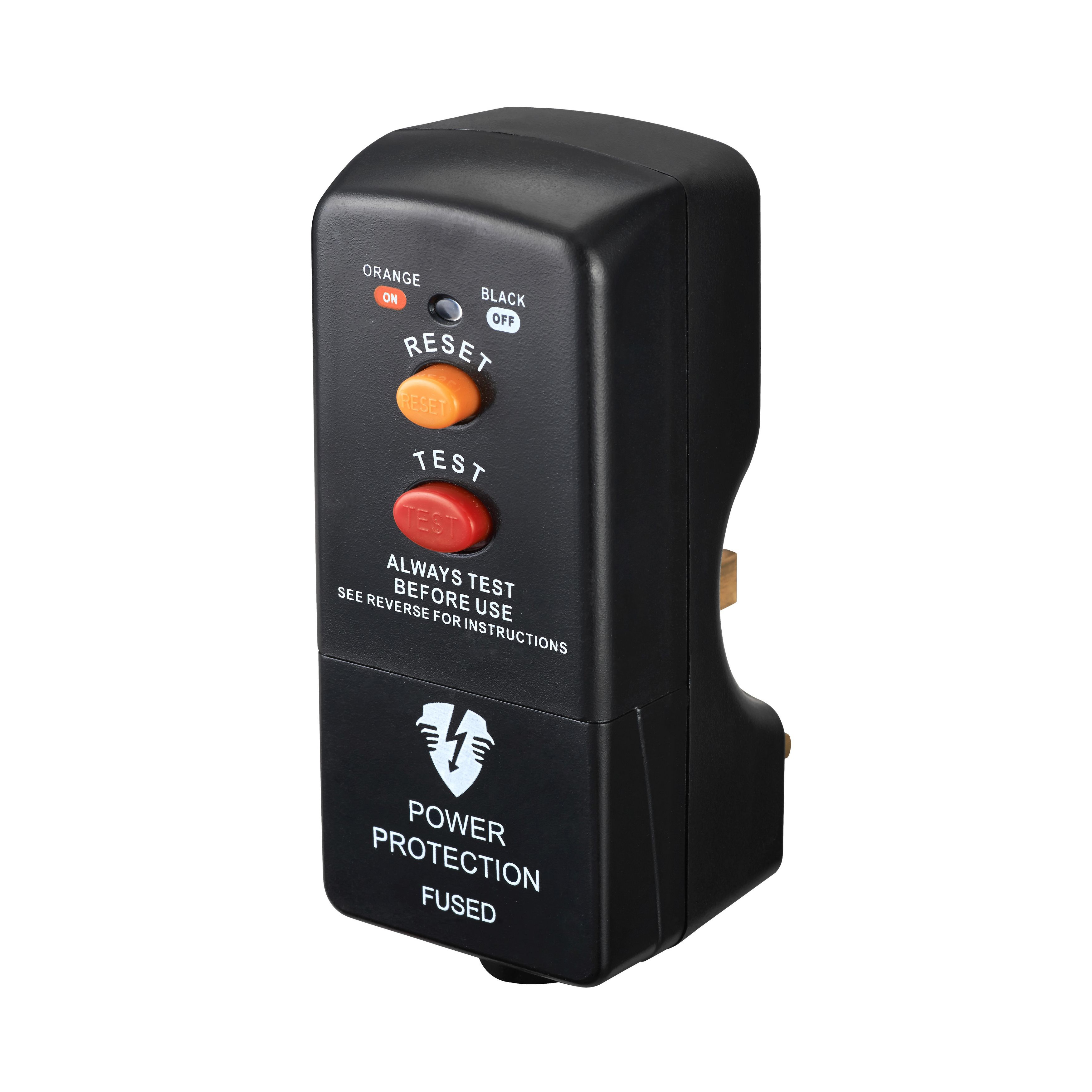Masterplug 13A Fused Plug-Through Active RCD Adaptor - 10