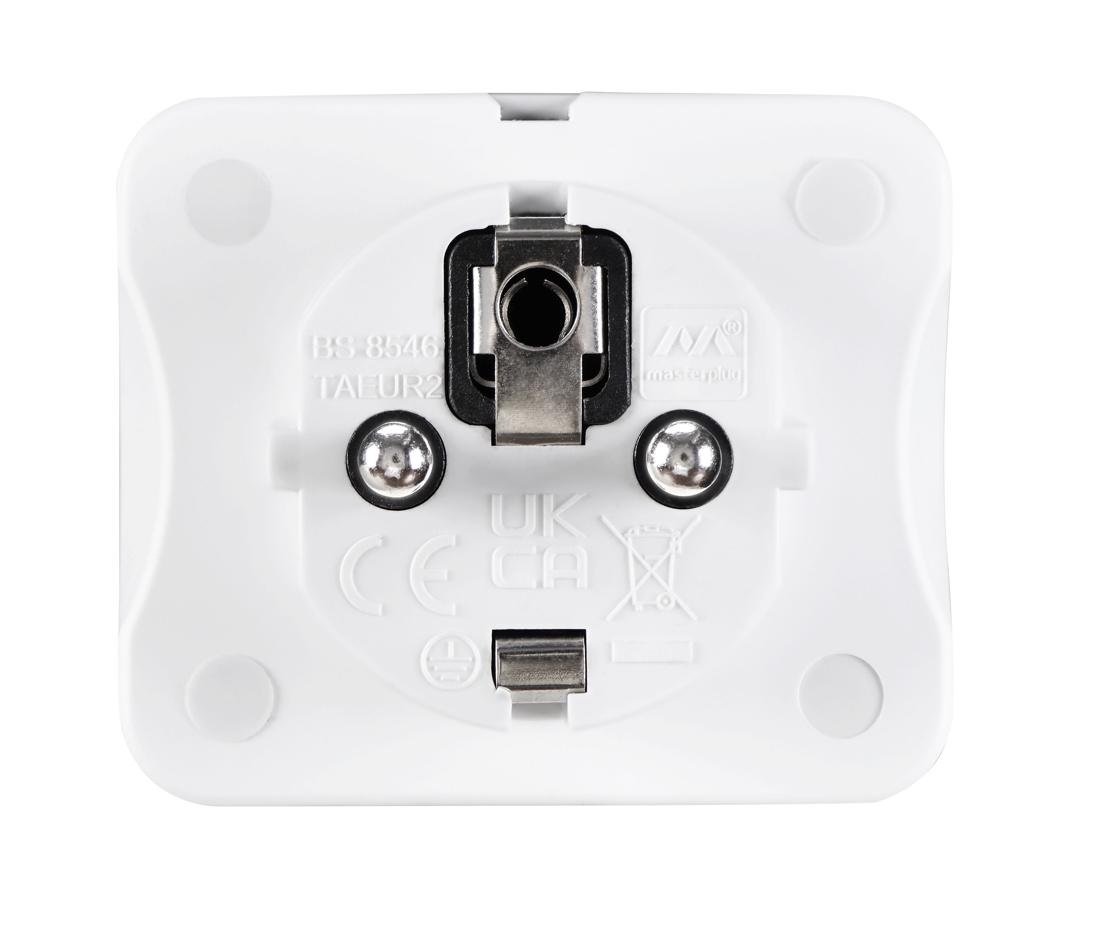 Masterplug 13A White UK to EU Travel adaptor - 4