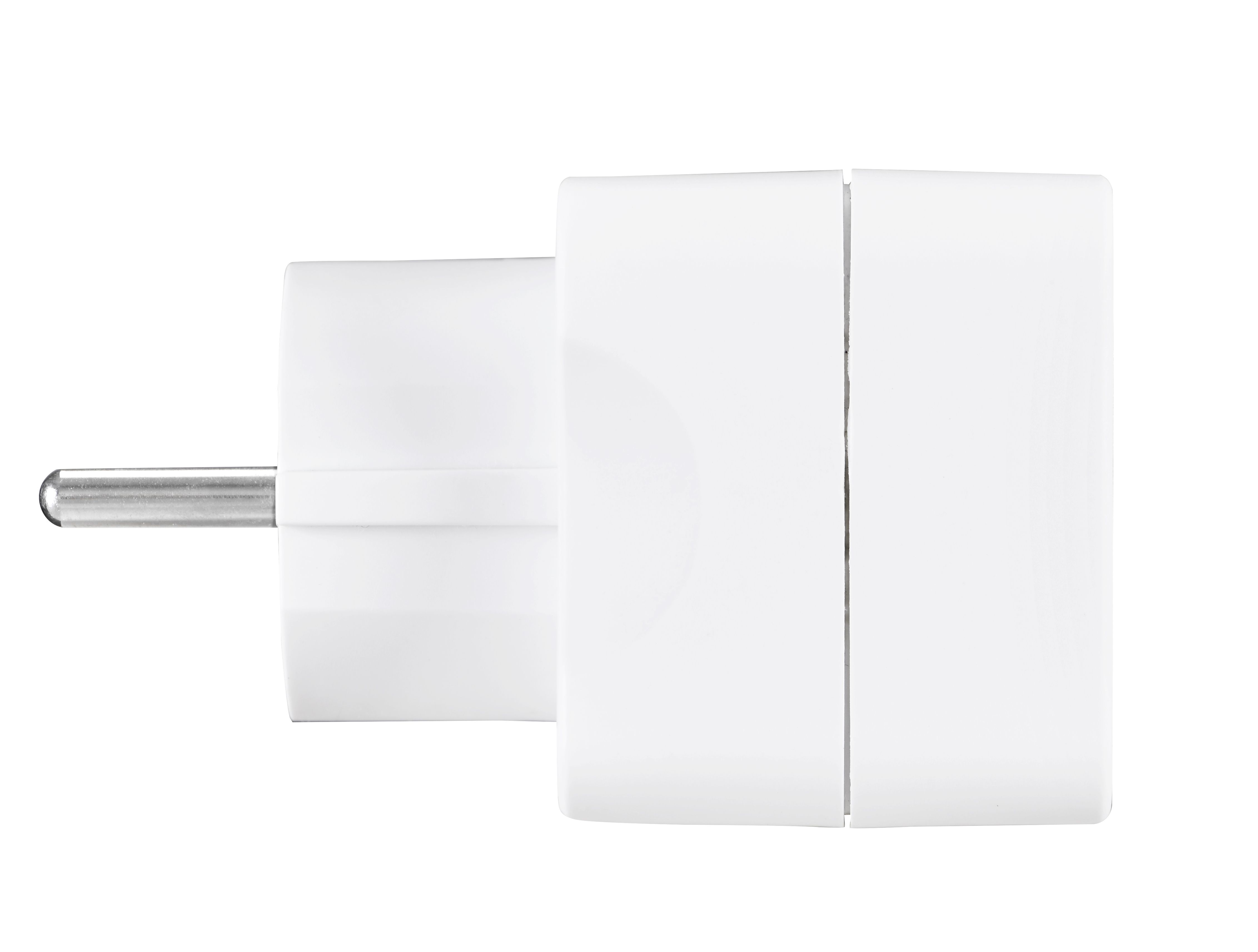 Masterplug 13A White UK to EU Travel adaptor - 5