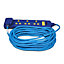 Masterplug 4 socket 13A Blue Extension lead, 10m