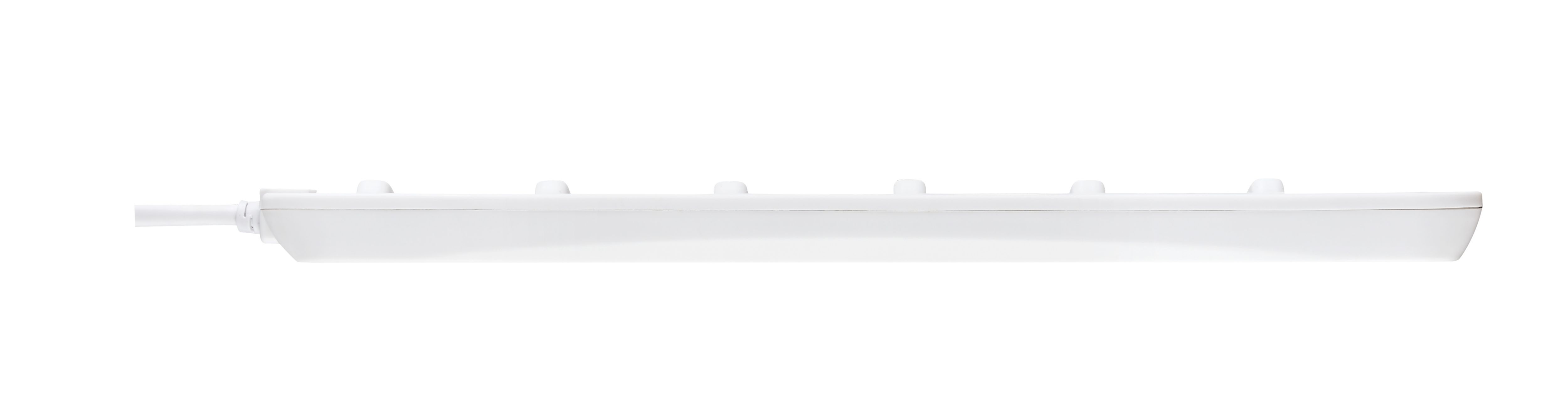 Masterplug 6 socket 13A Switched Surge protected White Extension lead, 2m