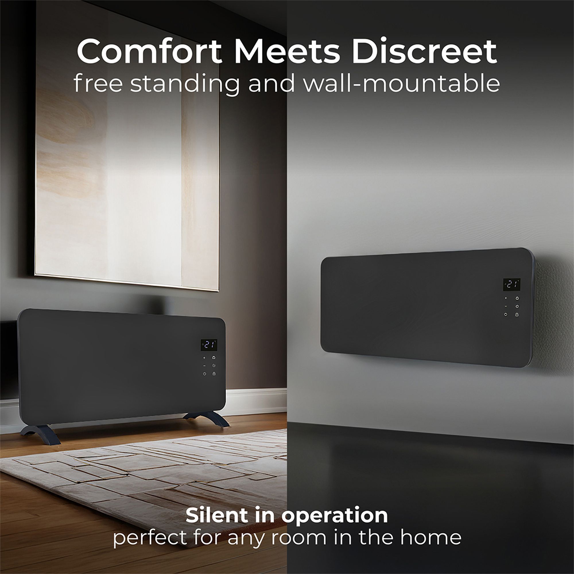 Masterplug Auraline Electric Smart Wi-Fi App controllable 2000W Slate ...