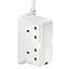 Masterplug BDFN110-BD 4 socket 13A White Extension lead, 1m