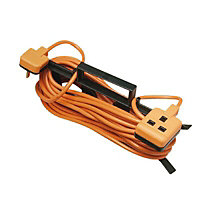 Masterplug CT1510O-BD 1 socket 10A Orange Extension lead, 15m
