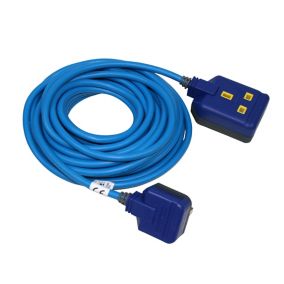 Masterplug EXS13110/WP-MS 1 socket 13A Blue Extension lead, 10m
