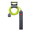 Masterplug EXU1013/4/CHT-BD 4 socket 13A Grey & green Extension lead, 10m