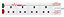 Masterplug SRG4210/2-BD Surge 4 socket Surge protected White Extension lead, 2m, Pack of 2