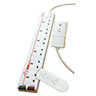 Masterplug SRGRF62/BQ-MS 6 socket 13A Surge protected White Extension lead, 2m