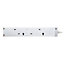 Masterplug SWC4210-BD Switched 4 socket Switched White Extension lead, 2m