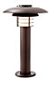 Matiz Copper effect Mains-powered 1 lamp Incandescent Outdoor Bollard light (H)500mm