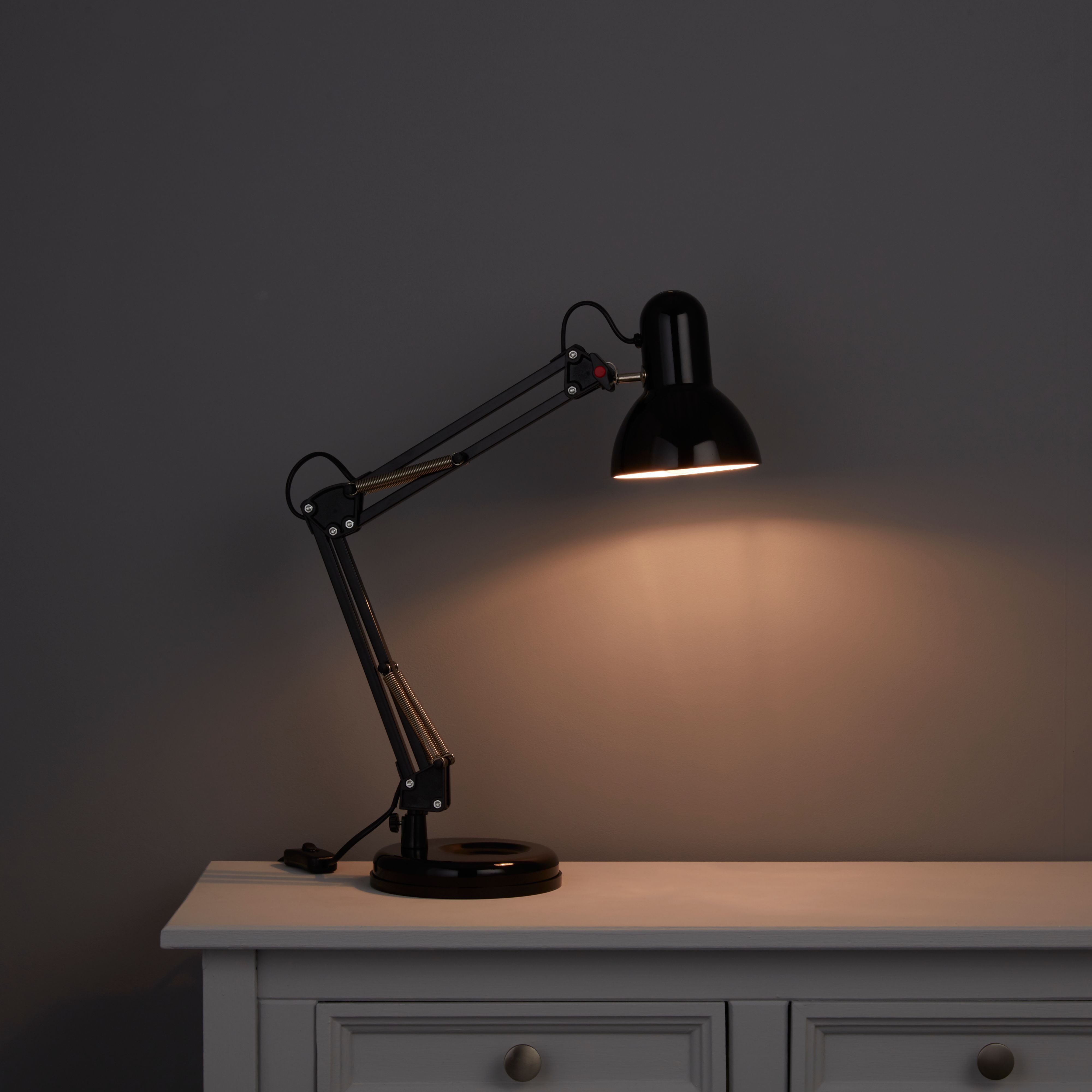 Matt Black LED Desk Lamp DIY At B Q   Matt Black Led Desk Lamp~5052931400676 06c