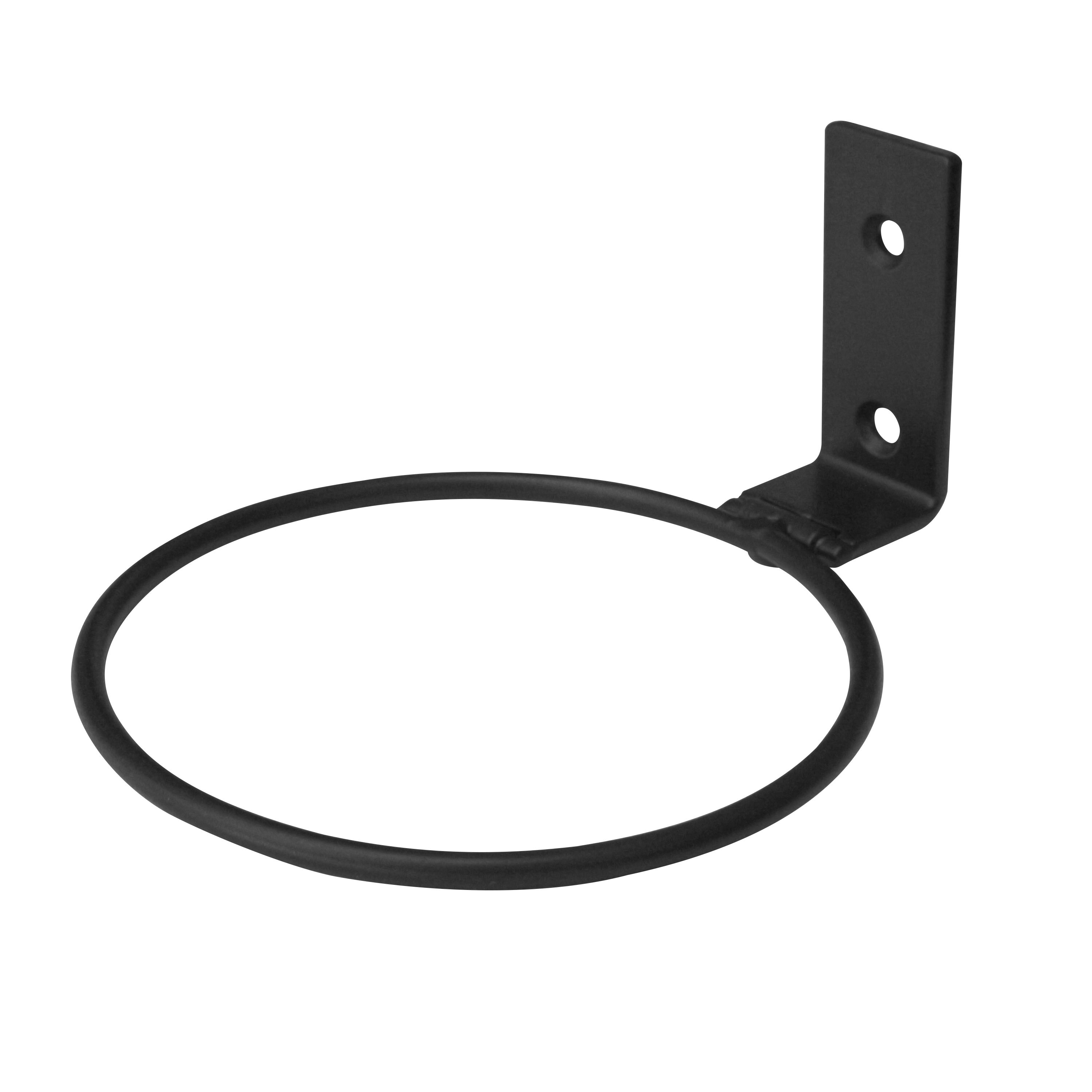 Matt Black Metal Pot hanger (Dia)11cm