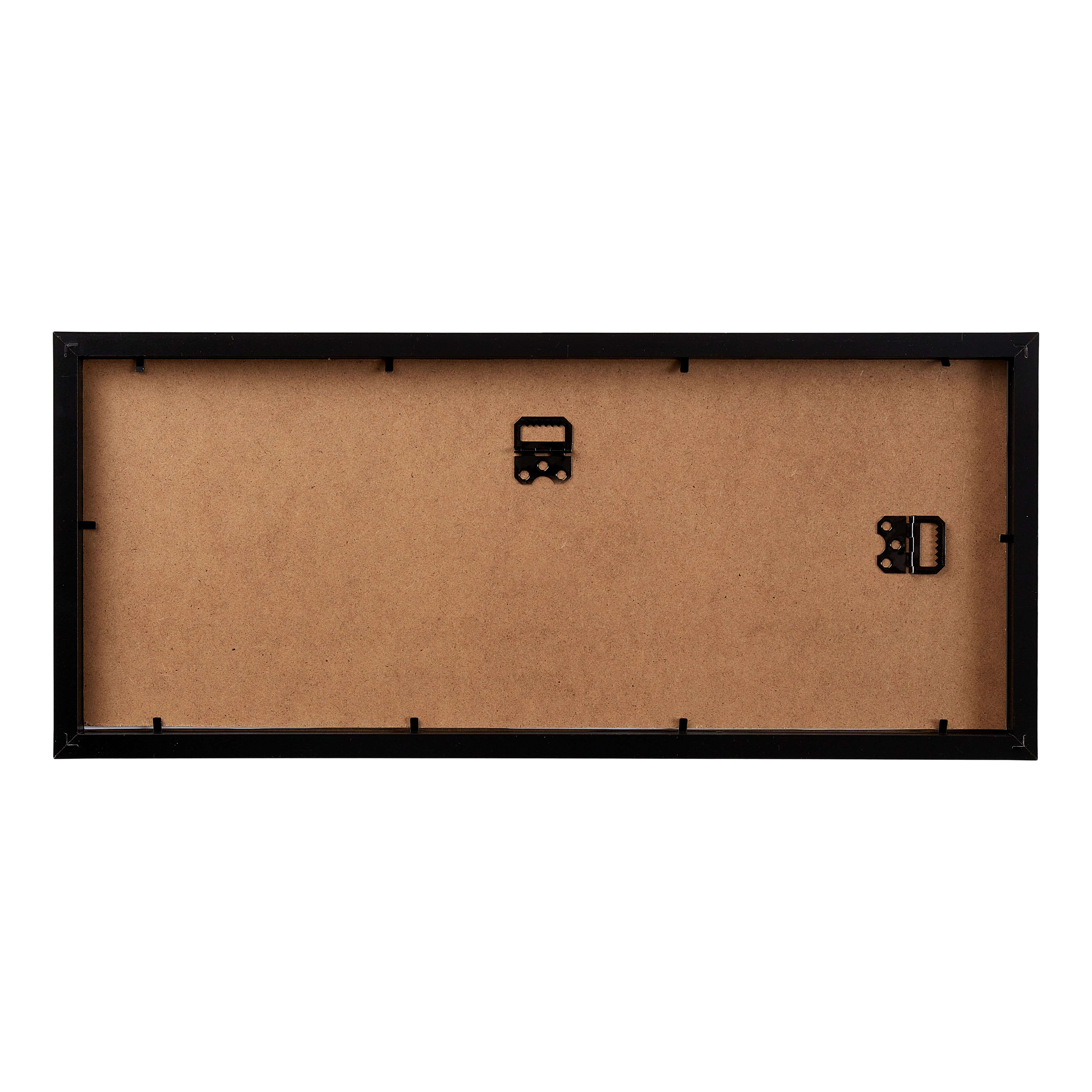 Matt Black Pine effect Plain Multi Picture frame (H)22.6cm x (W)52.6cm - 4