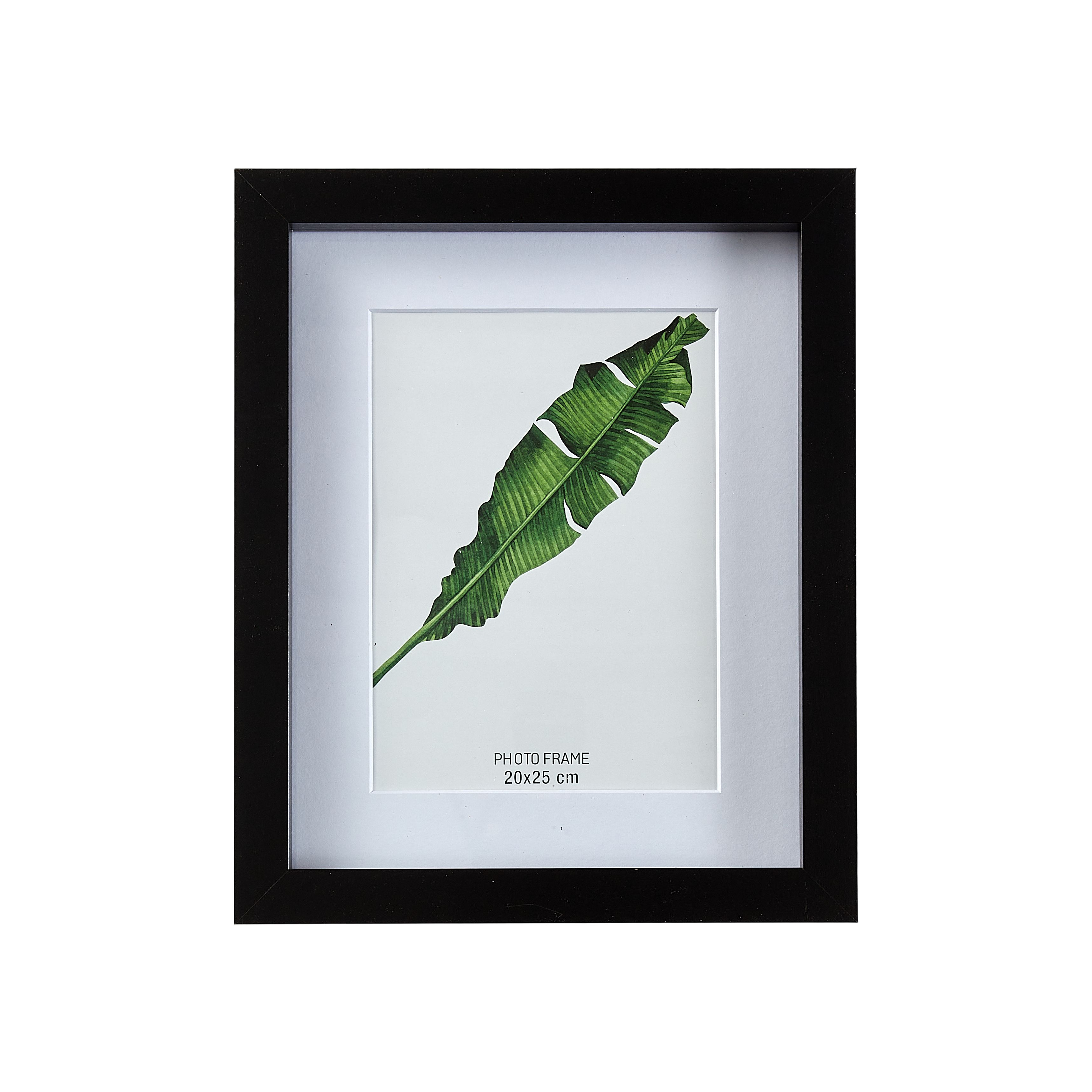 Matt Black Pine effect Plain Single Picture frame (H)27.6cm x (W)22.6cm - 4