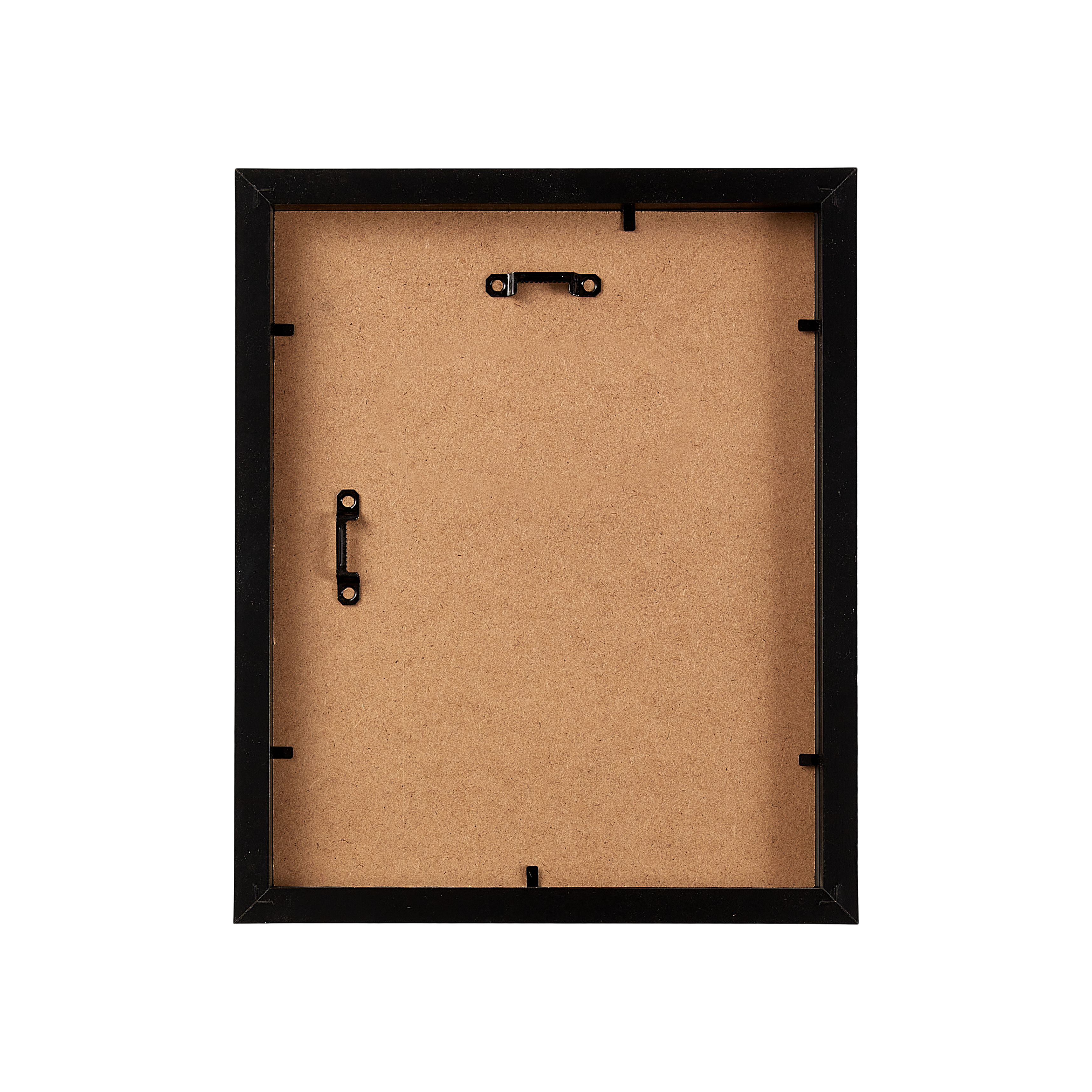 Matt Black Pine effect Plain Single Picture frame (H)27.6cm x (W)22.6cm - 3