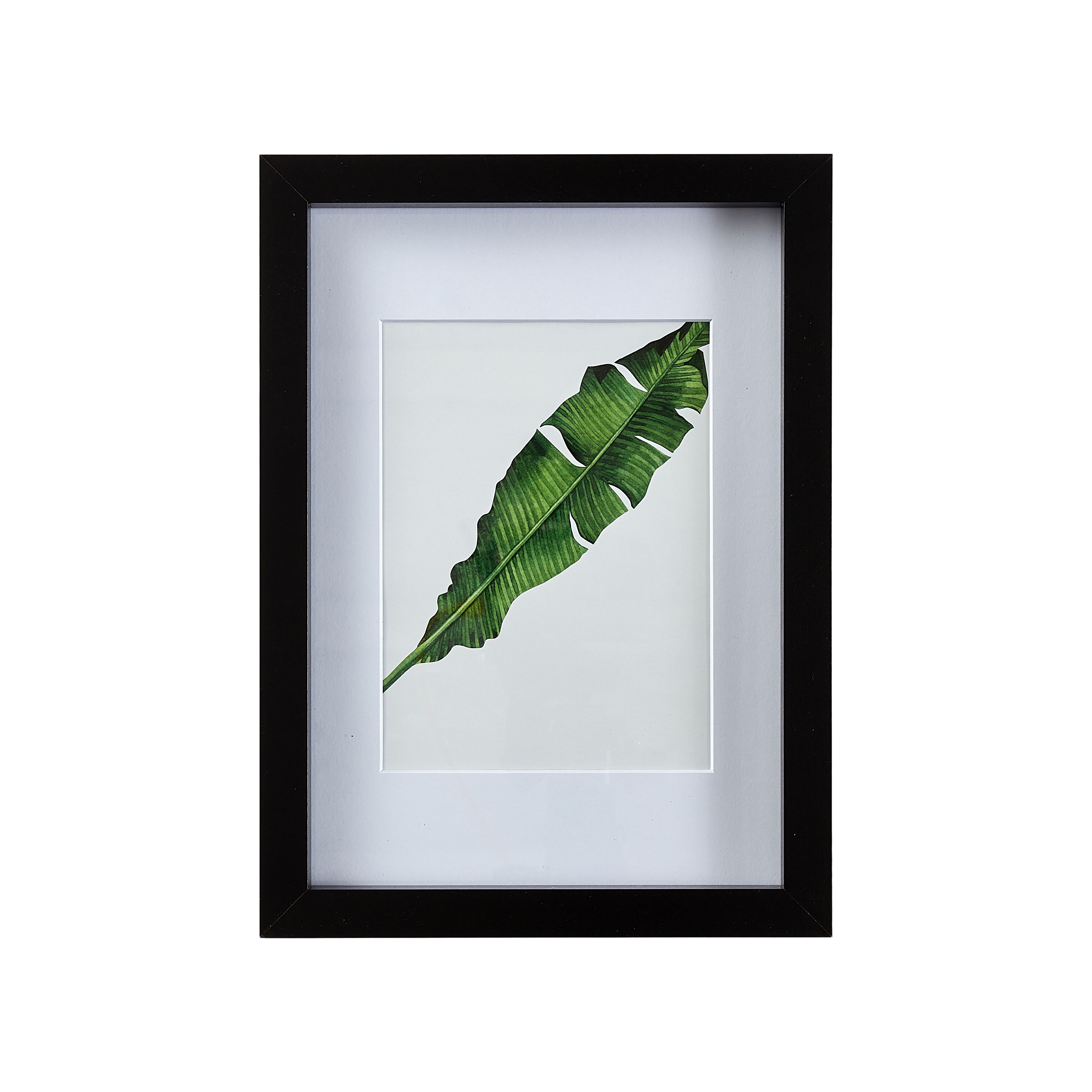 Matt Black Pine effect Plain Single Picture frame (H)32.3cm x (W)23.6cm - 6