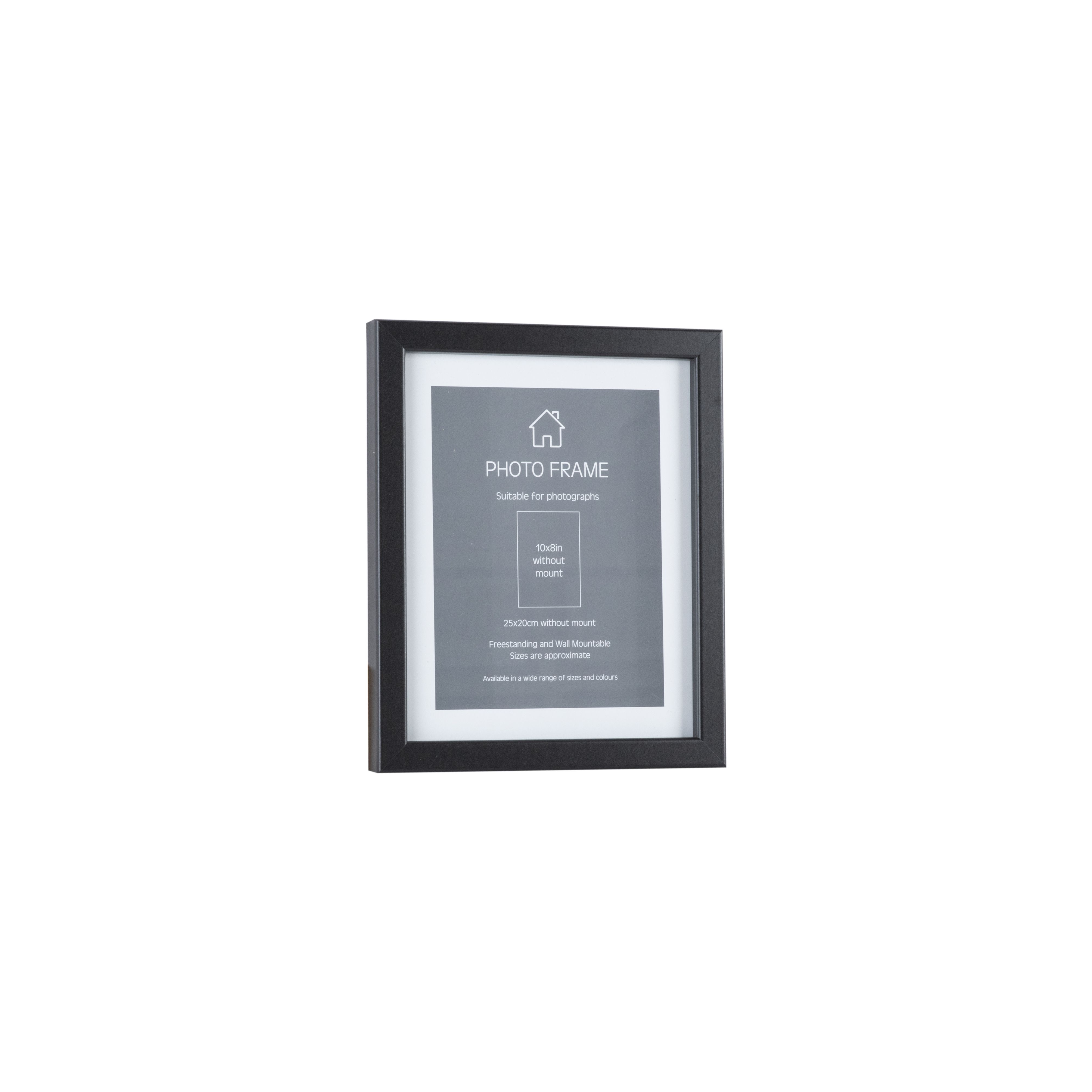 Matt Black Single Photo frame (H)28cm x (W)23cm DIY at B&Q