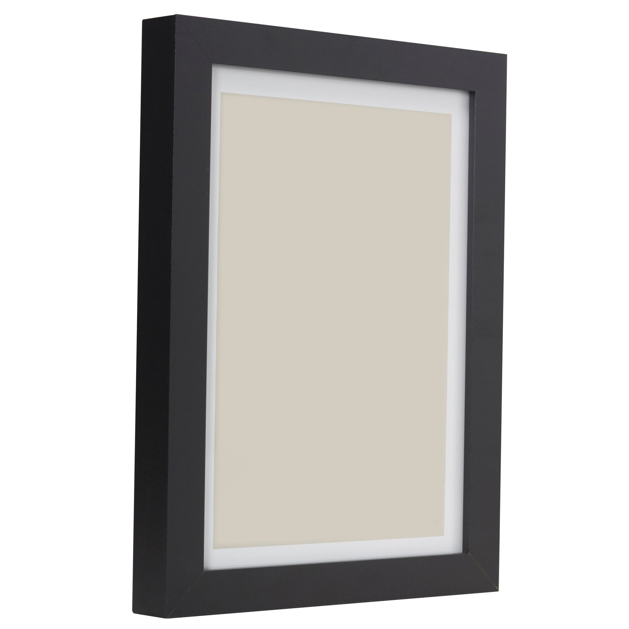 Matt black Single Picture frame (H)34cm x (W)25cm DIY at B&Q