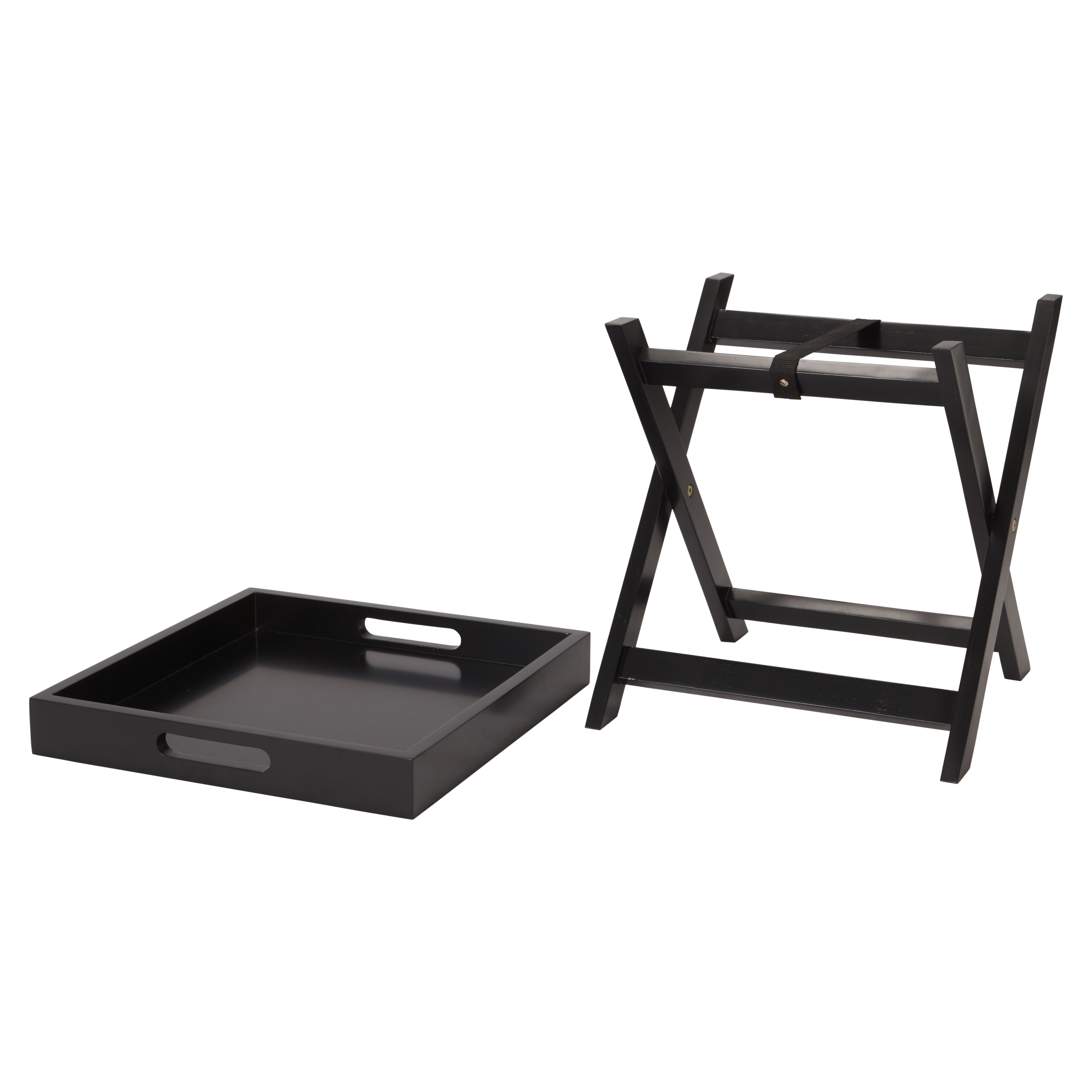 Black on sale folding tray