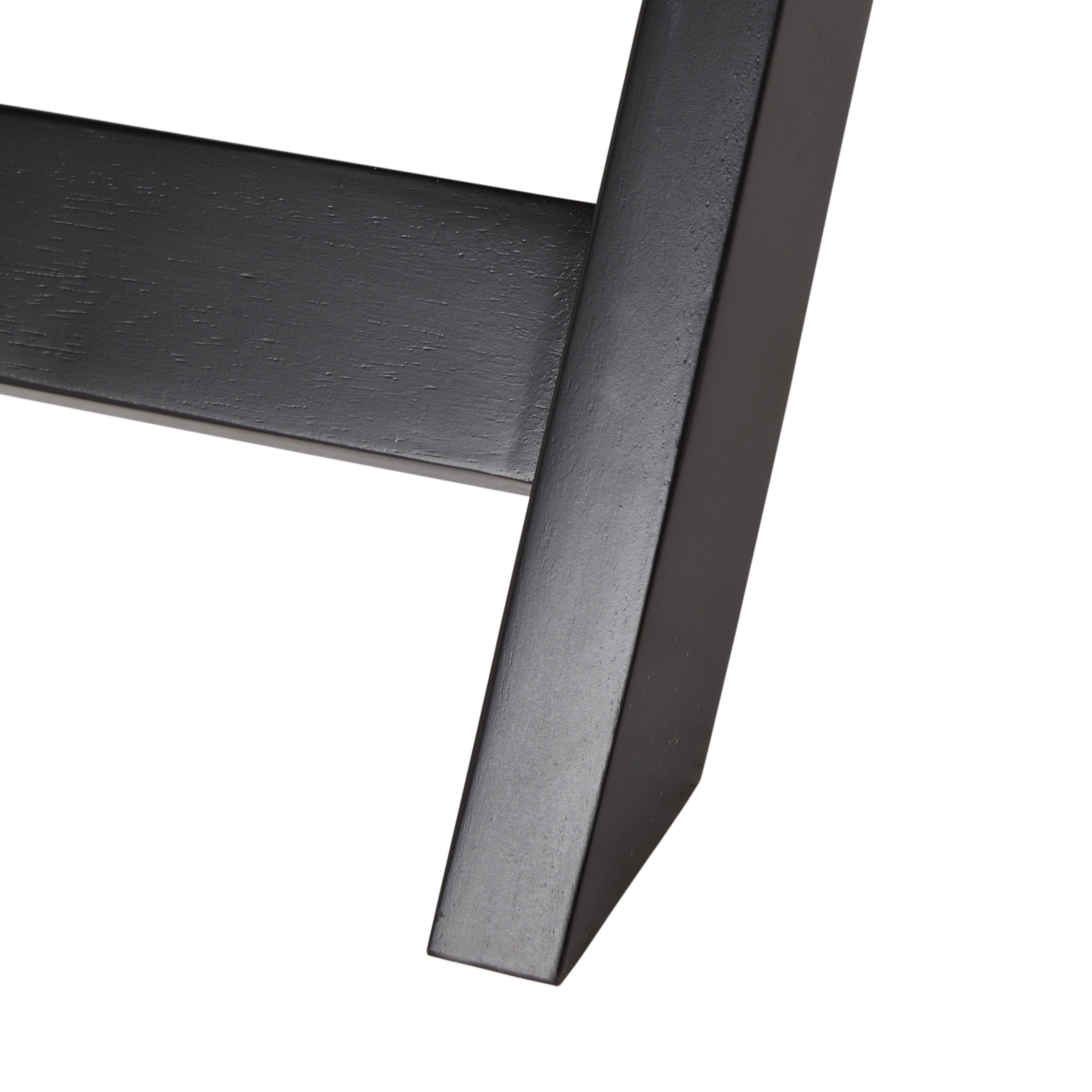 Matt black Tray table (H)44cm (W)40cm (D)40cm