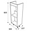 Matt Green Freestanding Single Bathroom Cabinet (H) 820mm (W) 300mm