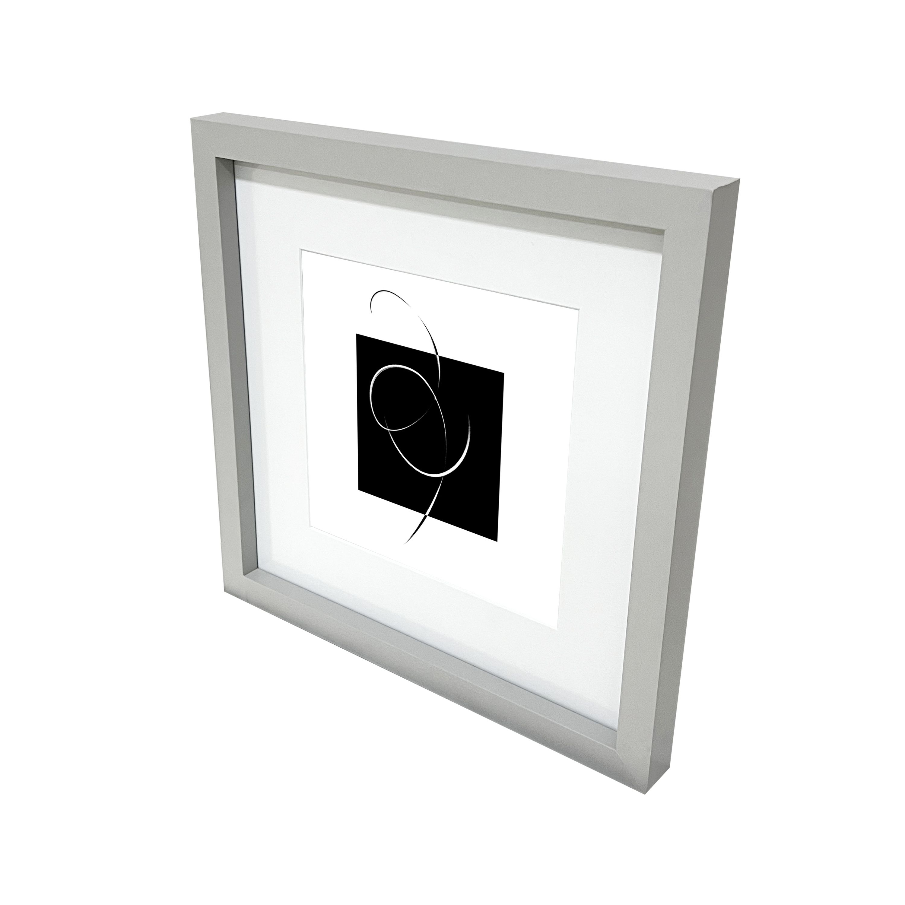 Matt Grey Pine effect Plain Single Picture frame