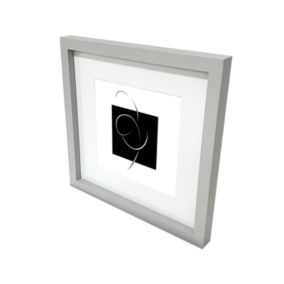 Matt Grey Pine effect Plain Single Picture frame (H)32.6cm x (W)32.6cm