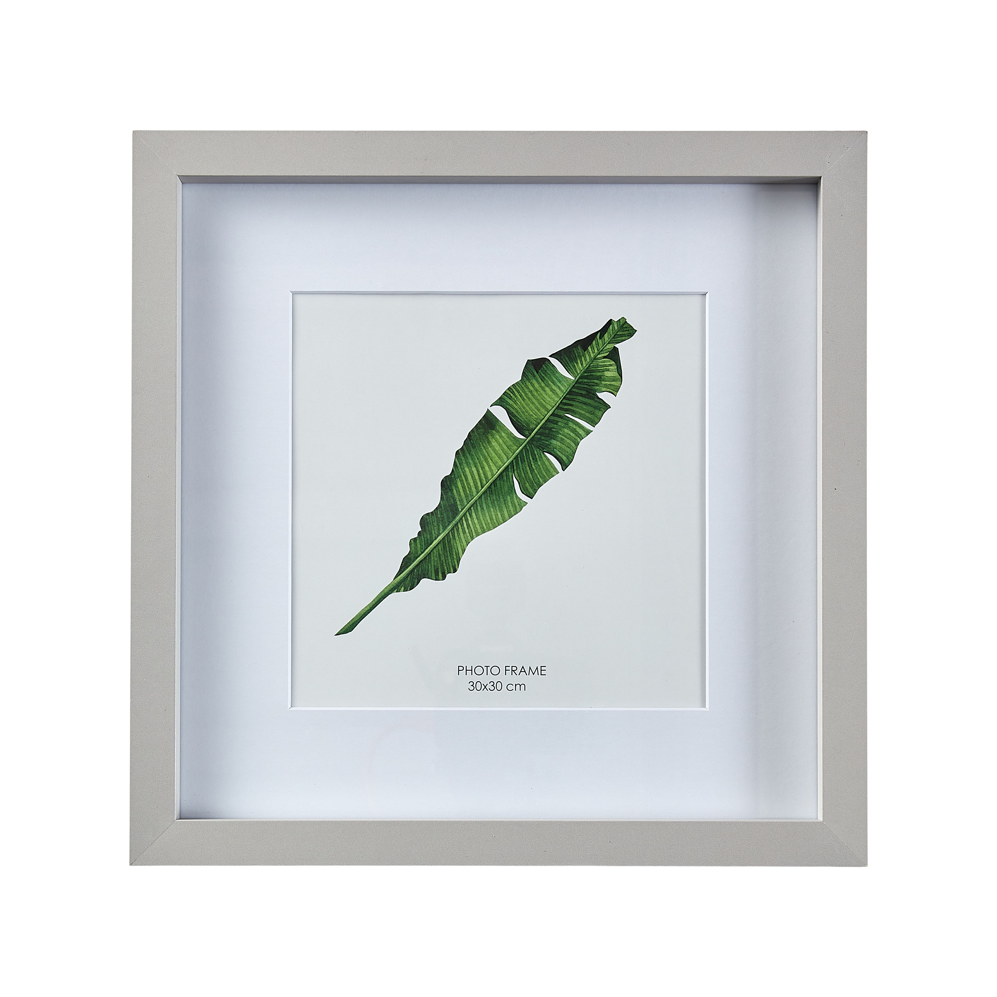 Matt Grey Pine effect Plain Single Picture frame (H)32.6cm x (W)32.6cm - 3