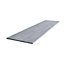 Matt Grey Stone effect Chamfered straight edge Solid core laminate Bathroom Worktop (T) 1.2cm x (L) 122cm x (W) 38.5cm