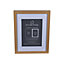 Matt Oak effect Box Single Picture frame (H)44cm x (W)34cm