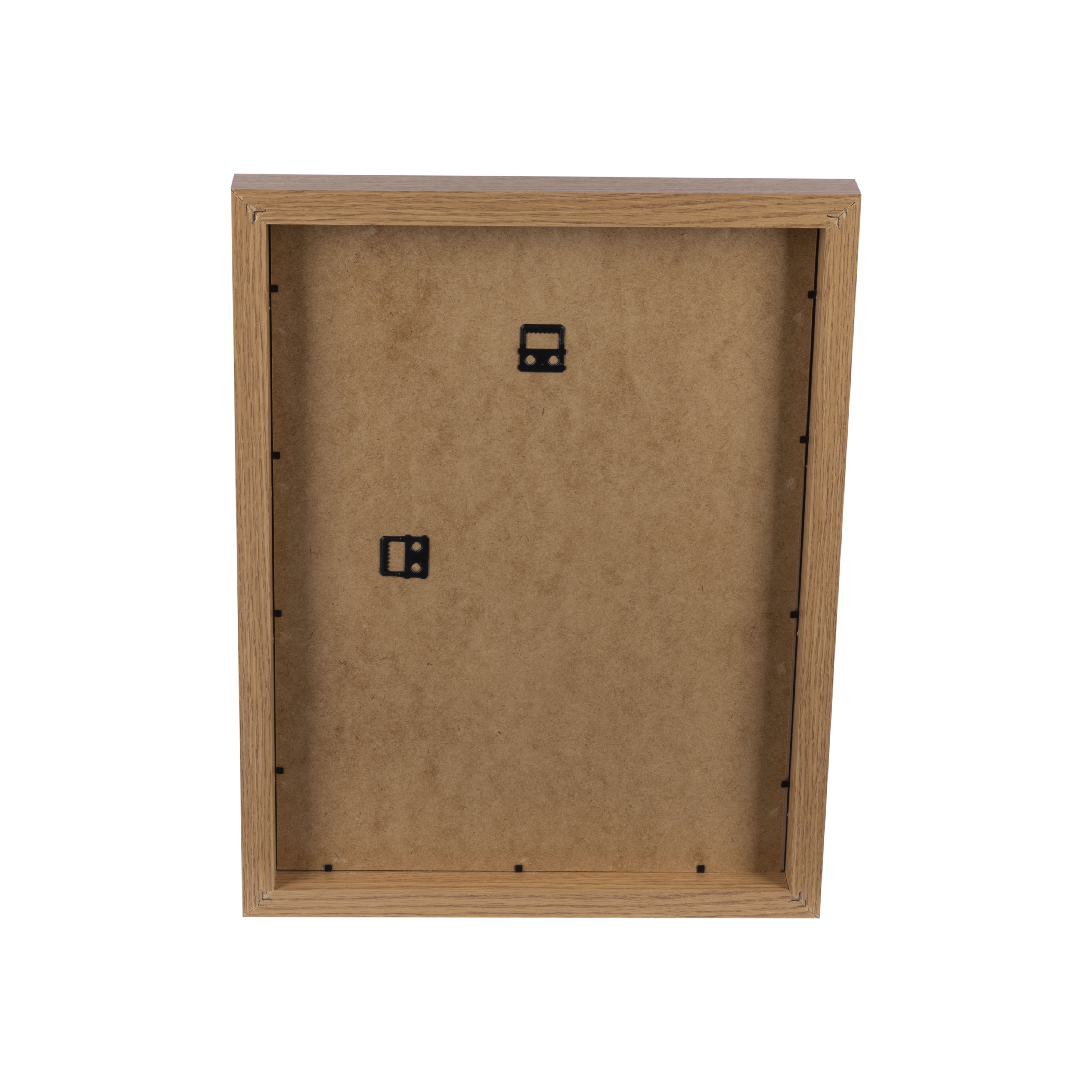Matt Oak effect Box Single Picture frame (H)44cm x (W)34cm