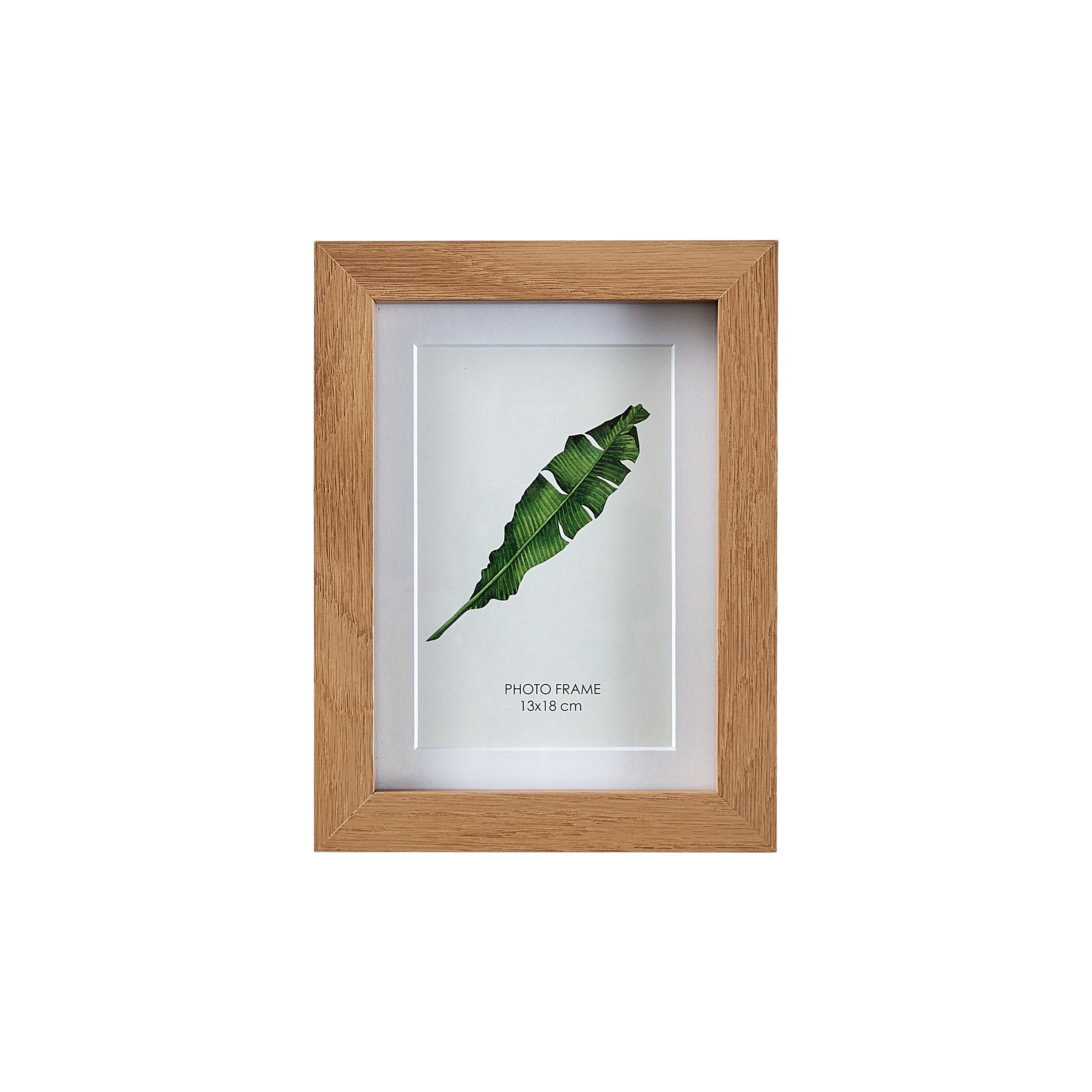 Matt Oak effect Plain Single Picture frame (H)20.6cm x (W)15.6cm - 3