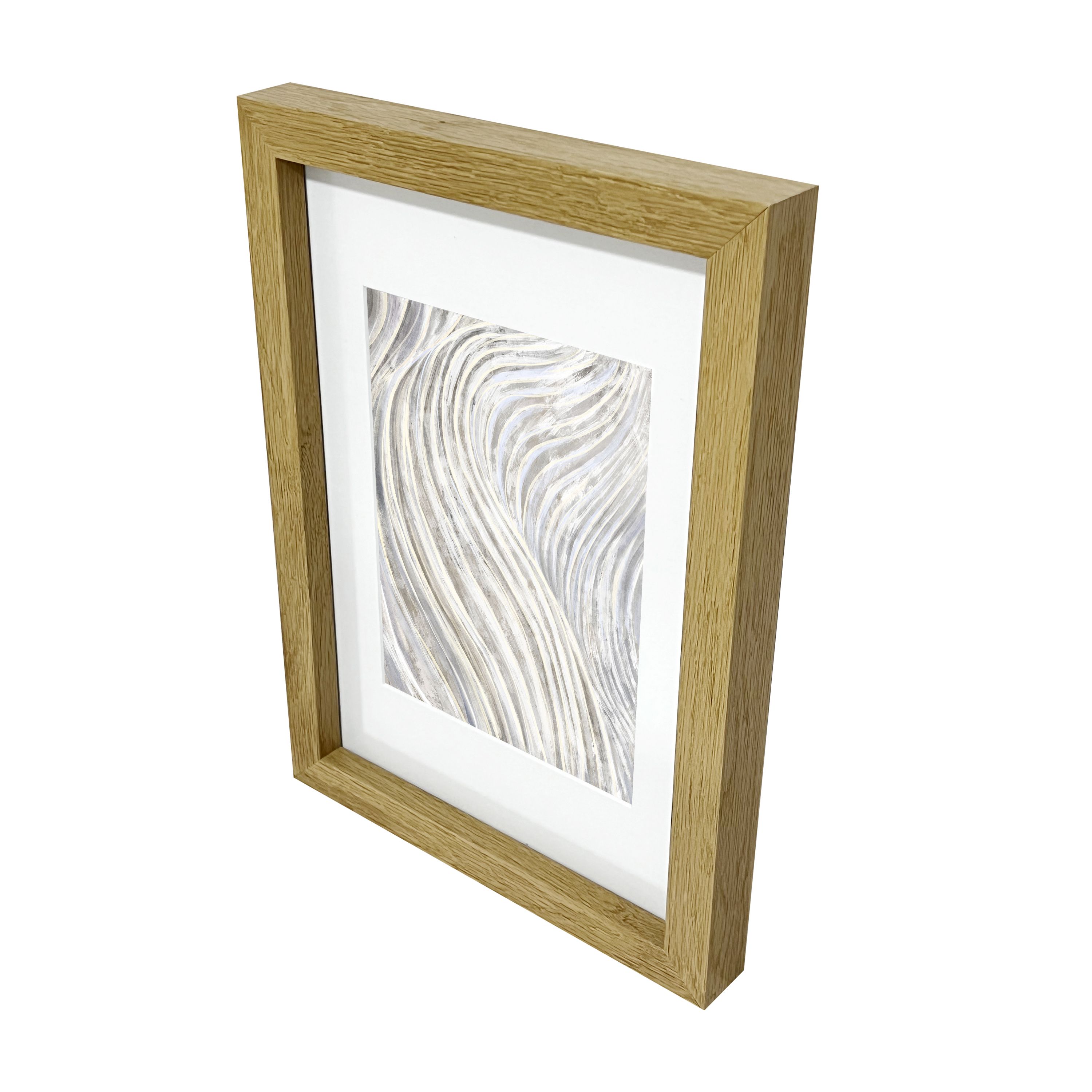 Matt Oak effect Plain Single Picture frame (H)29.7cm x (W)21cm