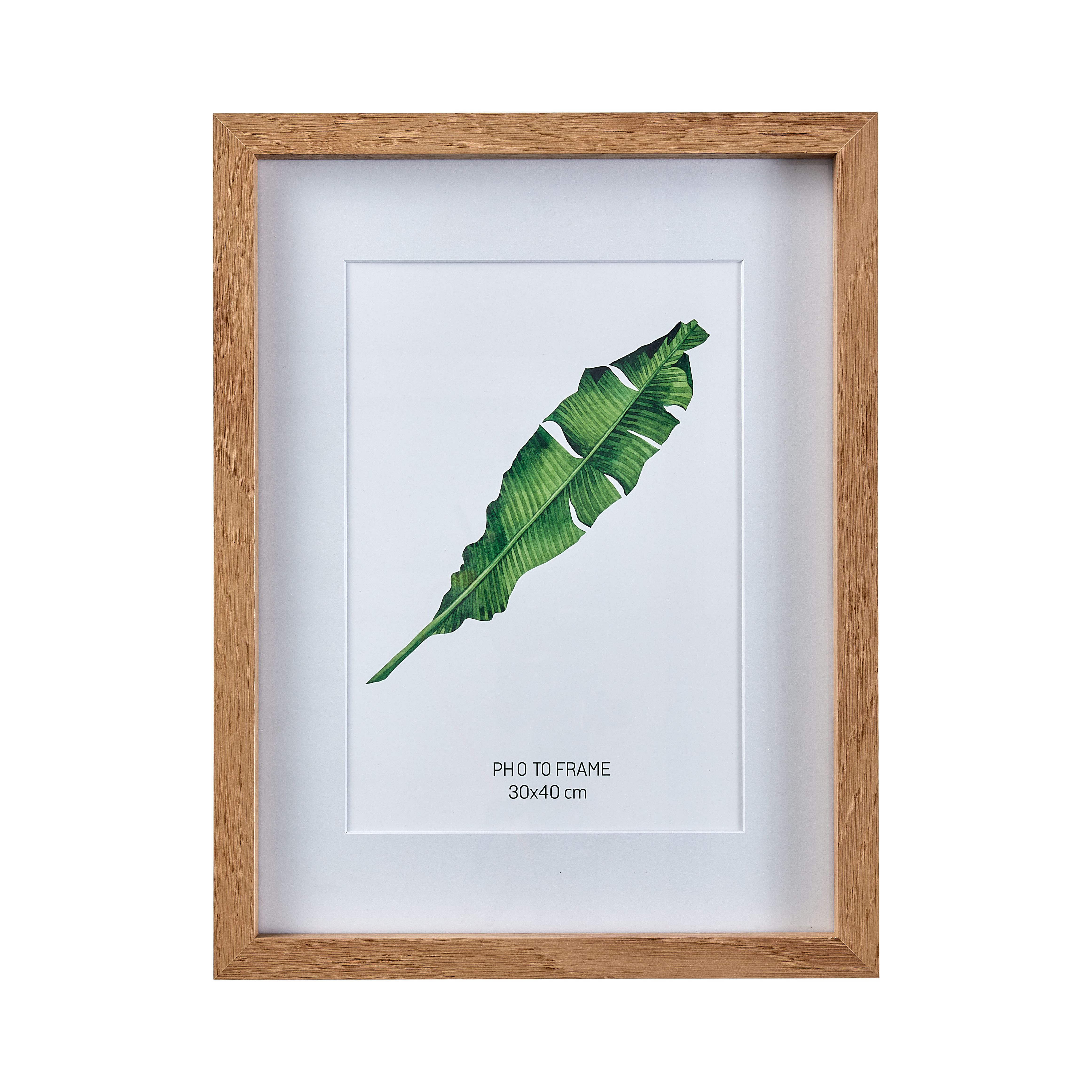 Matt Oak effect Plain Single Picture frame (H)42.6cm x (W)32.6cm - 5