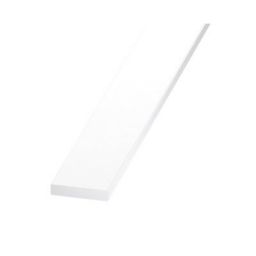 Matt PVC Flat Bar, (L)2m (W)25mm (T)5mm